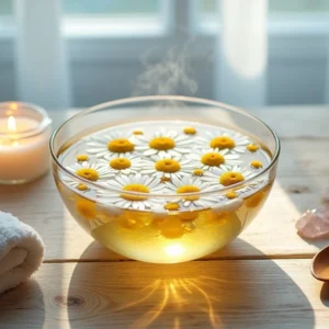 Banhos de camomila: calmante natural e proteção energética