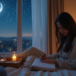 Rituais de gratidão antes de dormir: práticas para 2026