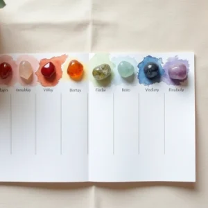 Como organizar uma semana energética com pedras e cores