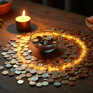 Rituais com moedas para liberar a fluidez das finanças