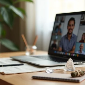 Como preparar um ritual simples antes de reuniões virtuais